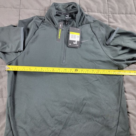 Nike Mens Small Black 1/4 Zip Pullover Long Sleeve Casual Outdoors Training - Picture 6 of 9